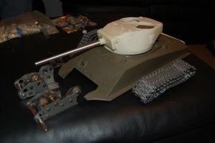 Nick Aguilar T-23 turret and gun.  Impact gear boxes.