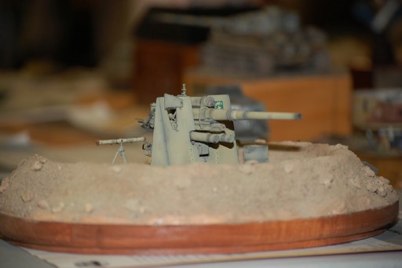 Flak 36 in fighting position