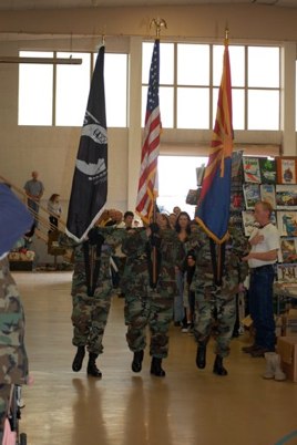 Color guard to open festivities.