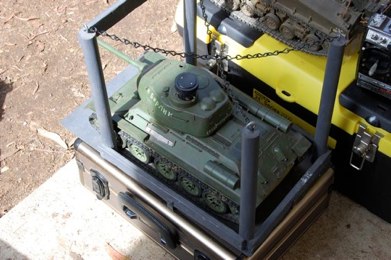 ATAC members WSN conversion with Heng Long gearboxes and Tamiya innards.