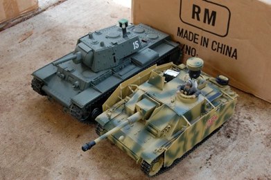 A few of the more recent RC tank wars conversions.
