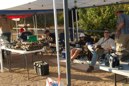 In between innings, the crew likes to take it easy!