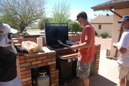 We thank our gracious hosts for the use of their grill!
