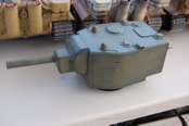 He even acquired a KV-2 turret so he can “quick change”
