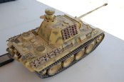 Doug updated his Panther with a set of spare track and hangers.  He finally did number the tank, on the track of course!