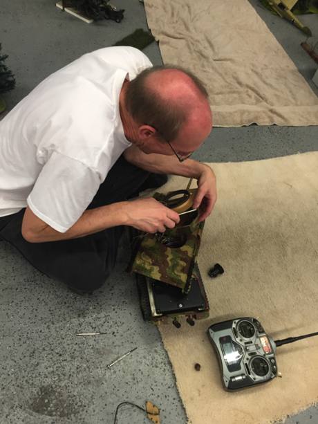 Duane does not give up the fight! Repairs under combat conditions!