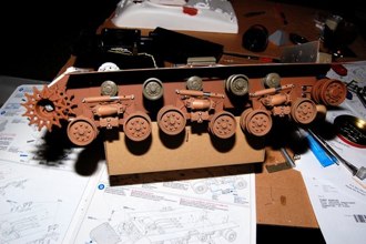 Completed suspension side.