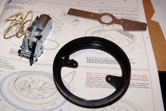 Next phase, turret innards.  Traverse ring, elevation unit, and the metal brace for all those parts.