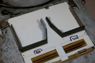 made the modified intake manifolds from mato hull parts and tamiya intake cover.