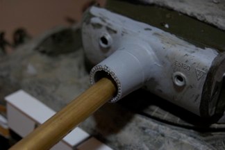 mantlet is a work in progress.....  Likely swapped with tamiya setup.