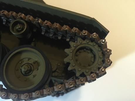 Sprocket is custom made and featured Kenny Kong Panzer 4 track.