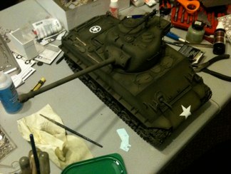Used a lighter o.d. shade to add the two tone look and shading.