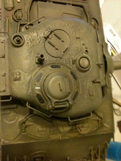 Texture revealed on turret.