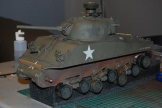 I also used diluted brown and grey to “wash” the entire vehicle.  It adds color where it is needed.