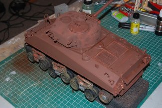 If you were following my M4A3 hull and Turret builds I will skip to the detailing to avoid repitition.