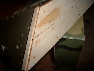 Many Pacific Shermans were modified with wood planking to act as spaced armor to counter magnetic mines.  The gap between the hull was often filled with concrete to deal with the Japanese anti tank weapons.  I made my planks from balsa wood.
