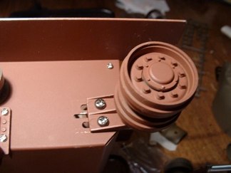 I added the idler assembly and worked my way forward.  The exact location is not important now since the tension will be set later.
