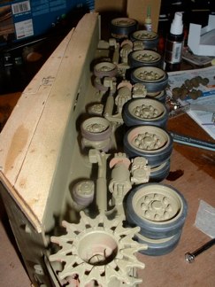 The kit gets an OD base coat and the USMC paint scheme as seen on Iwo Jima.  Now to begin final suspension adjustments in preparation of the dreaded Tamiya thread lock stage.  If you are wondering why I didn’t apply it the first time, the stuff has a mind of its own and is easier to apply all at once.