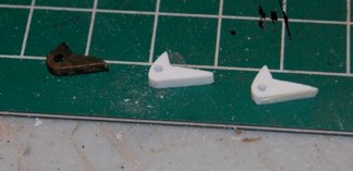 Tow shackle brackets made from Styrene