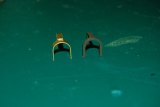 Brush guards for the rear lights made from brass stock