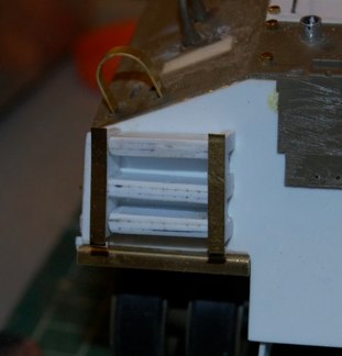 Brass added to the outside to simulate the retainer.