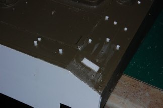 ...and use liquid cement to weld them into place.