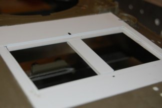 First step is to frame in the rest of the deck.  I used my usual .030 tile stock measured from both a 1/35 model and my previous attempts.