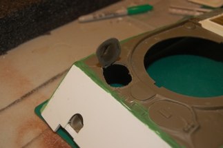 After using the thread to cut out the hatch and hinge I realized the large number of holes I drilled didn’t leave mutch material around the hatch.