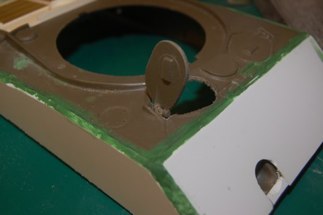 After sanding the hatch smooth there is a noticable gap.