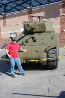 Your host with his new best friend... good old turret number 111.