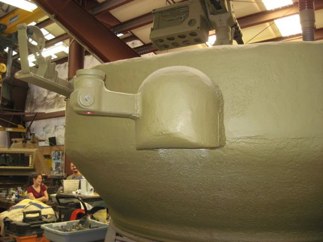 Jumbos did have the ventilator dome, and the stowage brackets for the .50 cal.