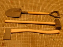 By removing the thick and chunky plastic tool holder I can replicate it and tie down straps and buckles with photoetch, sheet styrene, and brass or copper wire.