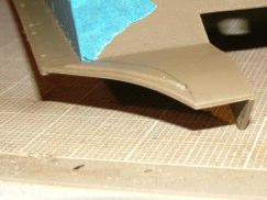I will ultimately graft a replacement stiffening rib to the fender as it was lost during reshaping.