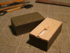 Next came the K ration boxes, as I wanted to add some visual interest I decided to spruce them up a bit as well.