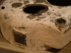 As I have mentioned so many times before, my favorite part of this hobby is the finishing (painting and weathering) so I really like to add some of the little extras that make the tank look visually appealing. For this reason I had planned to duplicate the "cast texture" of the turret. Earlier in this thread I had experimented using a "hammered metal" texture paint, but was unhappy with the results. Especially since I used Nick A."s resin cast transmission cover and that has really nice cast in texture and detail.