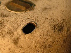 I tried something new and am happy with the results. Way back when I had refurbished a Panther G (some of you may have read that thread), and had used vinyl wall spackling to make the zimmermit paste. Because it was a water based material it gave me a lot of control and was very easy to use and add damage too. My plan was to take the same idea one step further using it on this project.