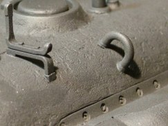 This Sherman will ultimately be white washed and I think the cast texture is really gonna pop once I add some washes to the white color.
