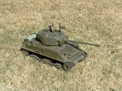 Tank in the grass!  Great for chasing the dog around. I know I skipped a few steps but The only other aftermarket added was bearings for the wheels