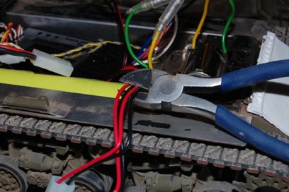 It is always tough to snip those wires.