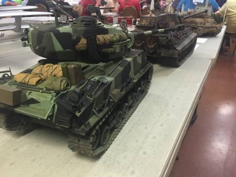 Brought the project to a Model club meeting. Just happens there was a King Tiger on the table.