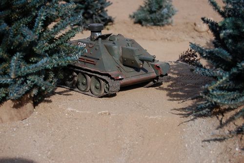 It lasted three battles until the final drive sheared and the tank had be retired for the day.  I was still using the stock gearbox and now that will change.  I will work on the Heng Long installation soon.  Ironically, my T34/76 is still running strong.
