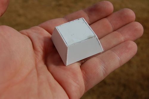 I rough cut the periscope and conning tower.  I used a Sharpie cap for my periscope.  The shape was remarkably close to the dimensions on my drawings.