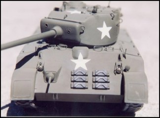 You can see the Pershing lineage in the front glacis.