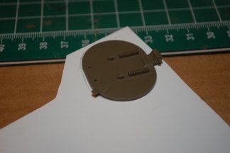 I used a spare hatch to sketch the needed plug on sheet styrene