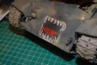 the t26E4 had two layers of boiler plate added for spaced armor.  The original owner stylized his version and cleverly added magnets so it could be removed for maintenance.