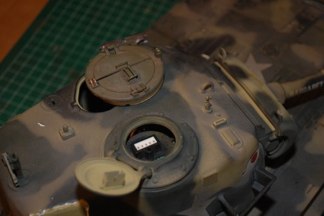 This vehicle was in fact converted from the Pilot Production vehicle so changes like the split loaders hatch need to be incorporated.