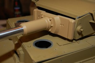 Early mantlet was installed with the existing parts.  This is much easier to do with the original build.