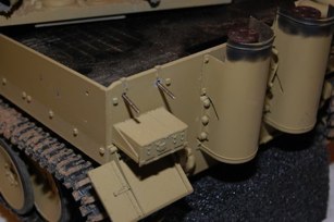 I removed the old air cleaners and scavanged the parts needed for the  new feifel air cleaners.  Again this would have been easier in the origanal build.