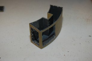 The kit bin was cut apart to act as template for my re-skinning.