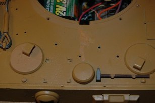 Once painted it appears as intended, a rough weld under the mantlet.